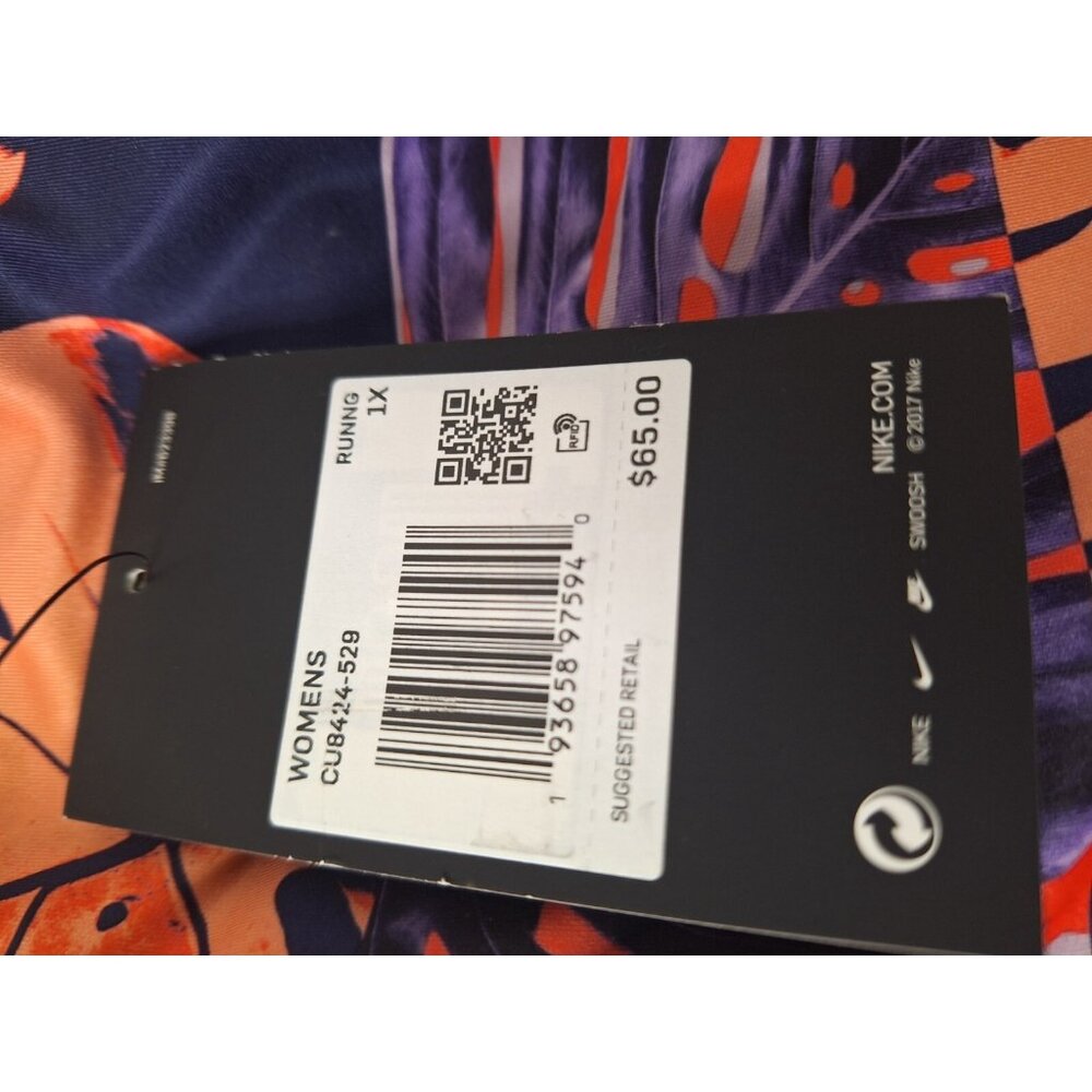 Nike Running Tight Fit Womens 1X 33X22 Dri Fit Fast Run High Rise CU8424-529 - Picture 10 of 10